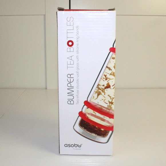 Asobu Bumper Tea Bottle Infuser Red - Picture 4 of 7